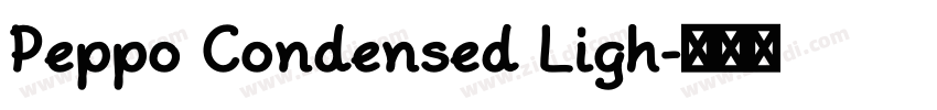 Peppo Condensed Ligh字体转换